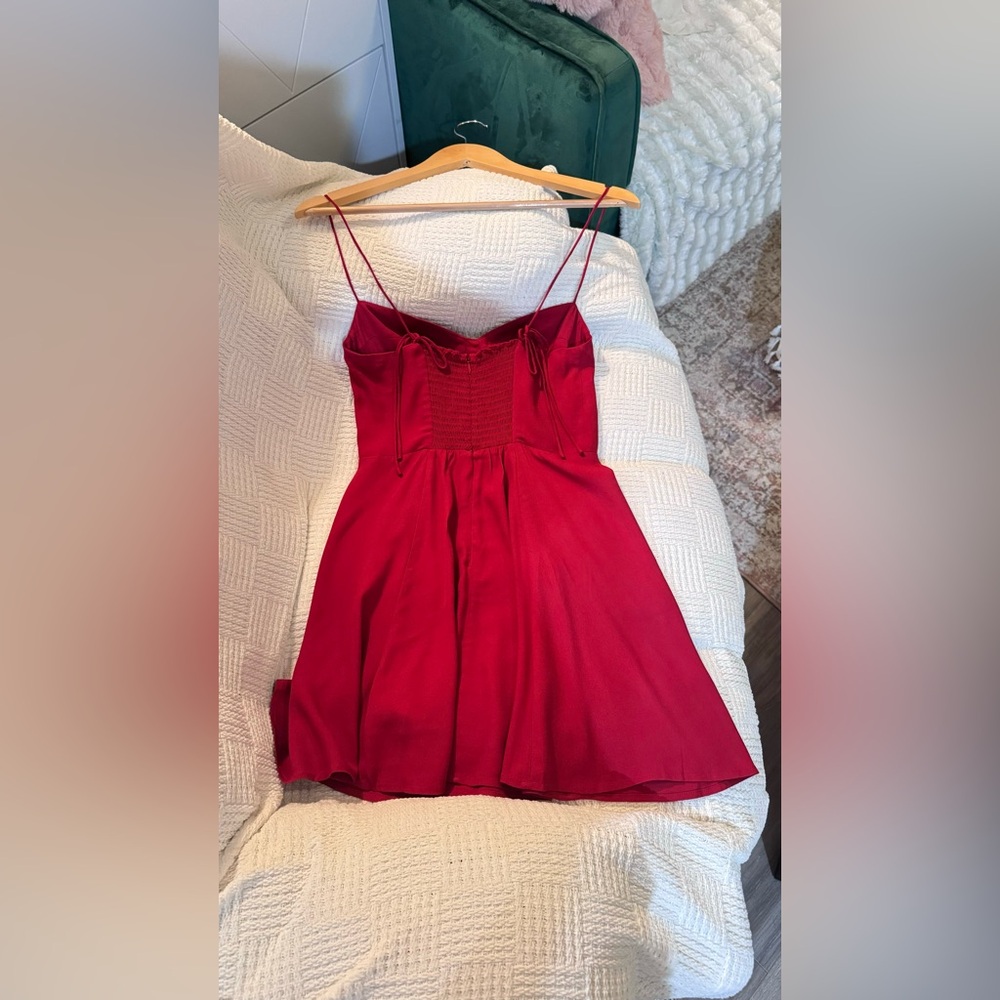 Reformation Saskia Dress In Sangre, brand new, never worn, no flaws. - Picture 9 of 14
